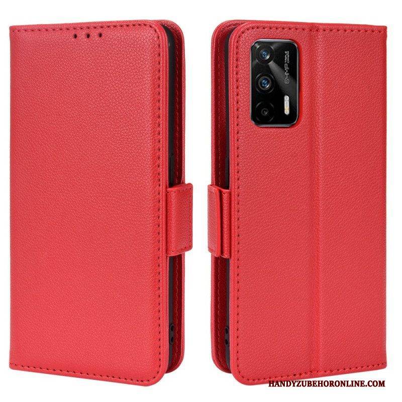 Flip Case Für Realme GT 5G Flip Case Klappe Double Litchi Neue Farben