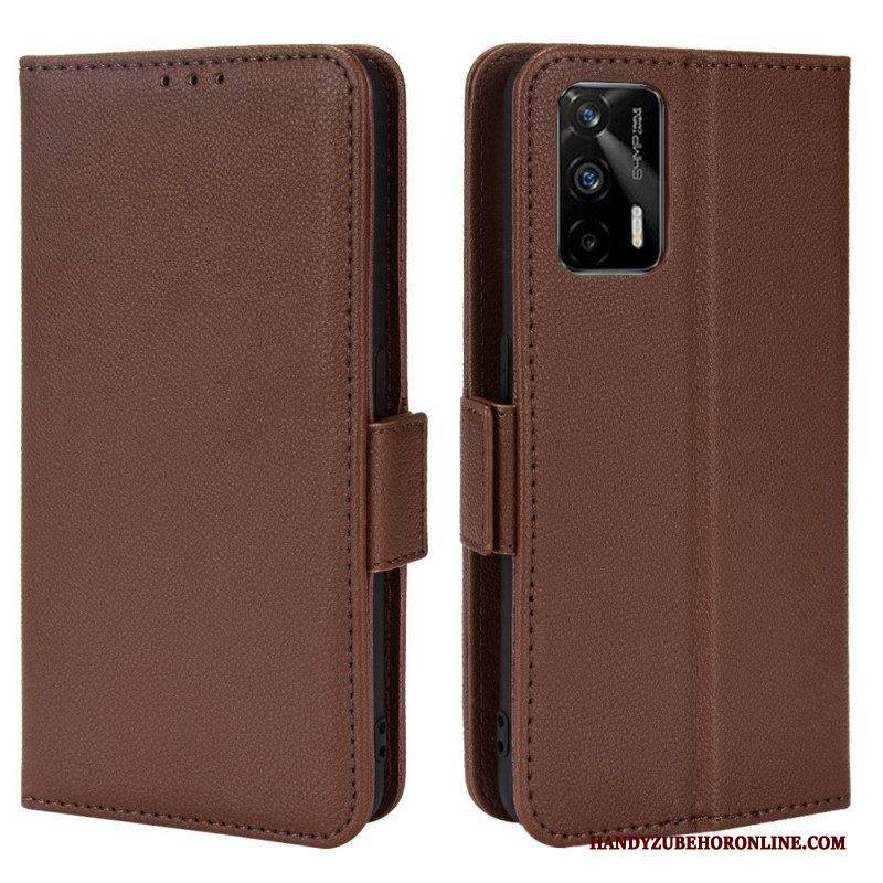 Flip Case Für Realme GT 5G Flip Case Klappe Double Litchi Neue Farben