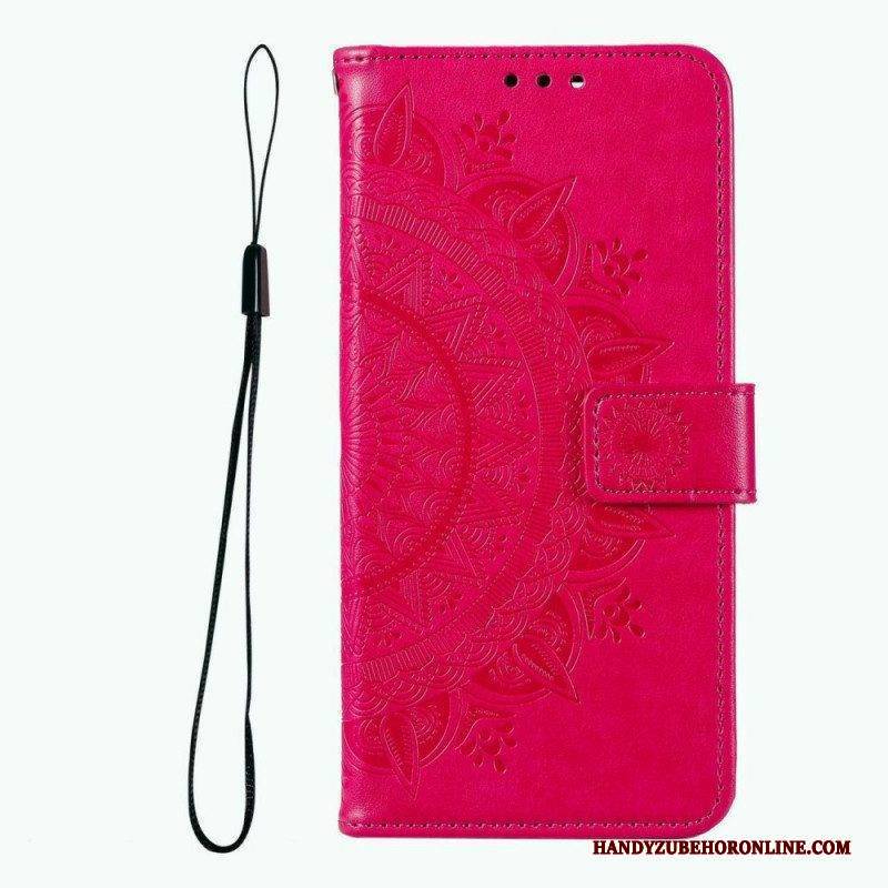 Flip Case Für Samsung Galaxy A13 5G / A04s Sonnenmandala