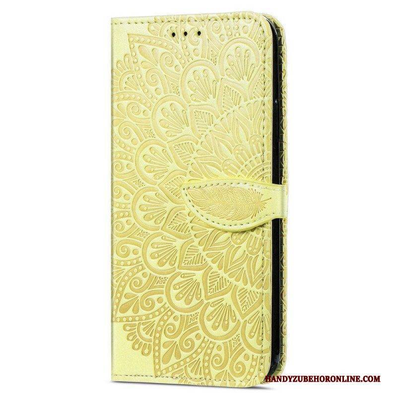 Flip Case Für Samsung Galaxy A13 5G / A04s Stammesblätter