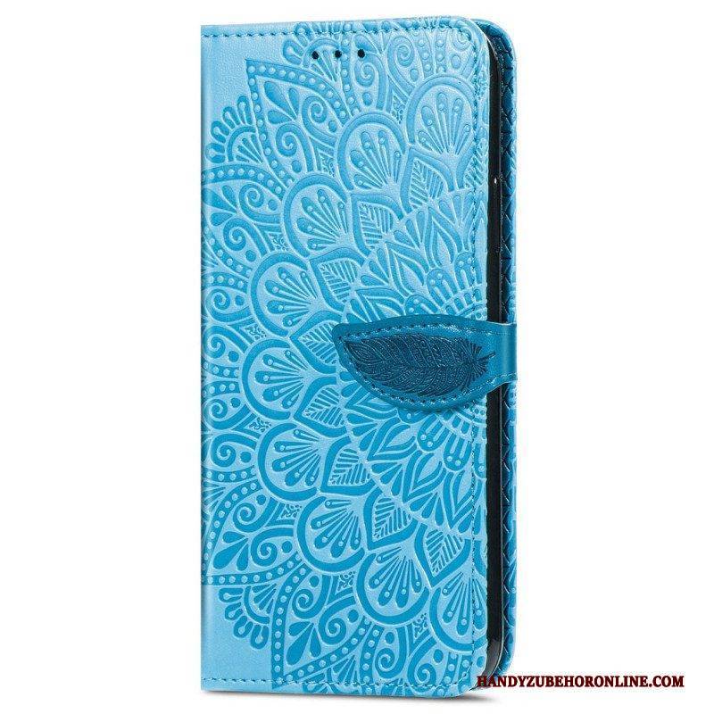 Flip Case Für Samsung Galaxy A13 5G / A04s Stammesblätter