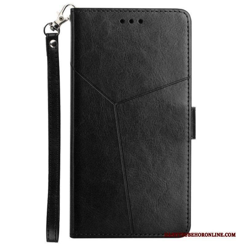 Flip Case Für Samsung Galaxy A13 5G / A04s Stil Leder Geo Y Design