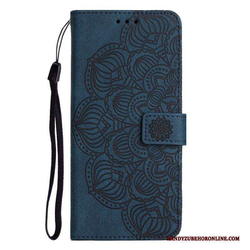 Flip Case Für Samsung Galaxy A13 Mit Kordel Vintage-riemchen-mandala