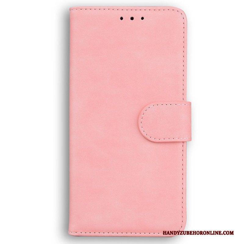 Flip Case Für Samsung Galaxy A14 / A14 5G Freiliegende Nähte