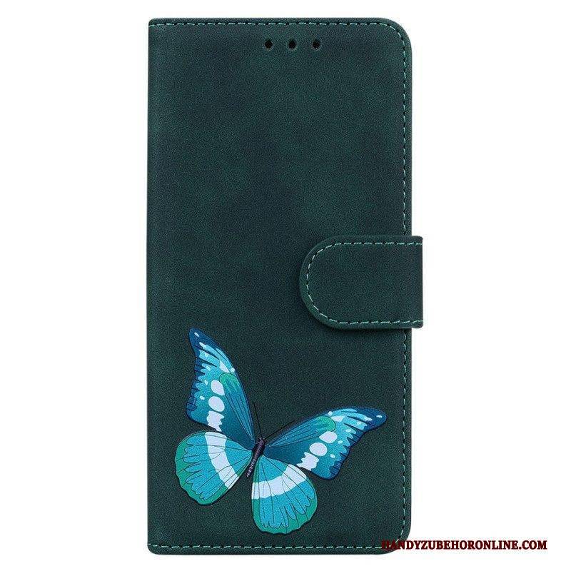 Flip Case Für Samsung Galaxy A14 / A14 5G Schmetterlingsdesign