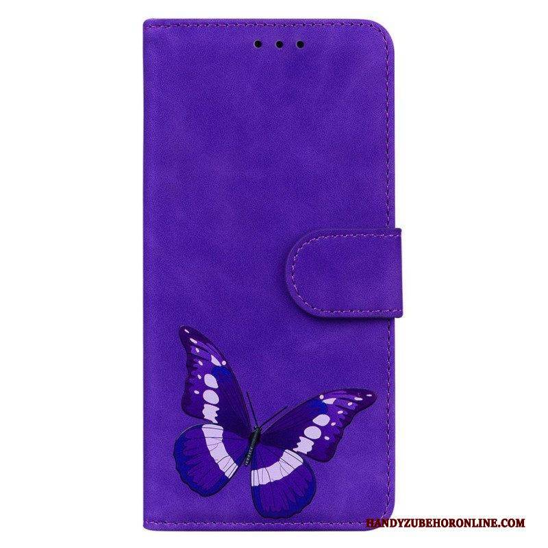 Flip Case Für Samsung Galaxy A14 / A14 5G Schmetterlingsdesign