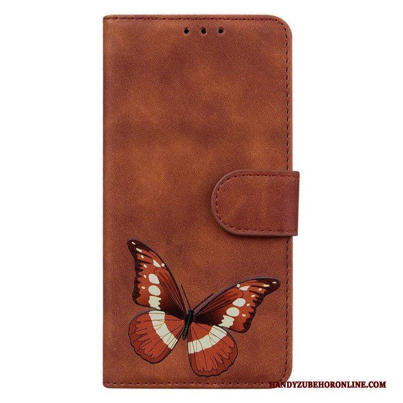 Flip Case Für Samsung Galaxy A14 / A14 5G Schmetterlingsdesign