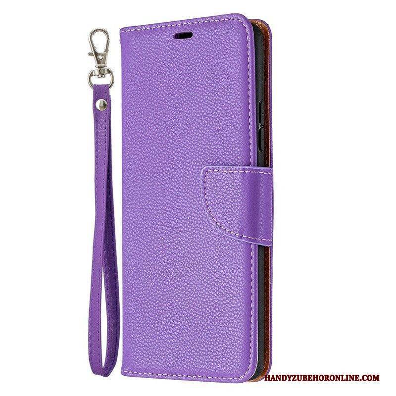 Flip Case Für Samsung Galaxy A42 5G Flip Case Lychee Rabat Oblique