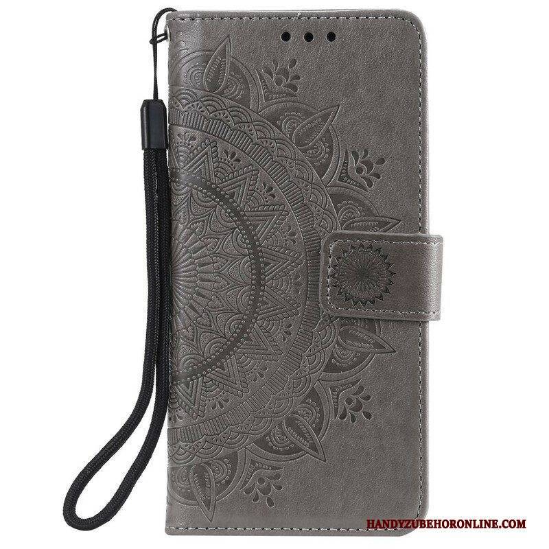 Flip Case Für Samsung Galaxy A42 5G Sonnenmandala