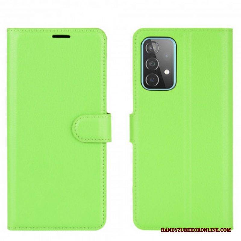 Flip Case Für Samsung Galaxy A52 4G / A52 5G / A52s 5G Klassische Litschi