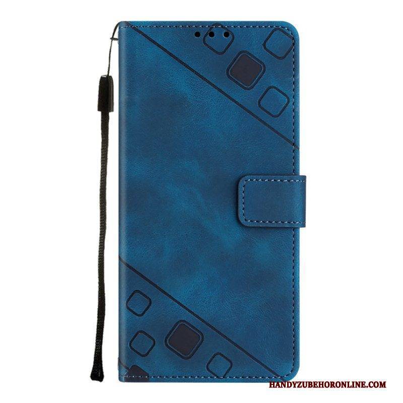 Flip Case Für Samsung Galaxy A54 5G Retro 70