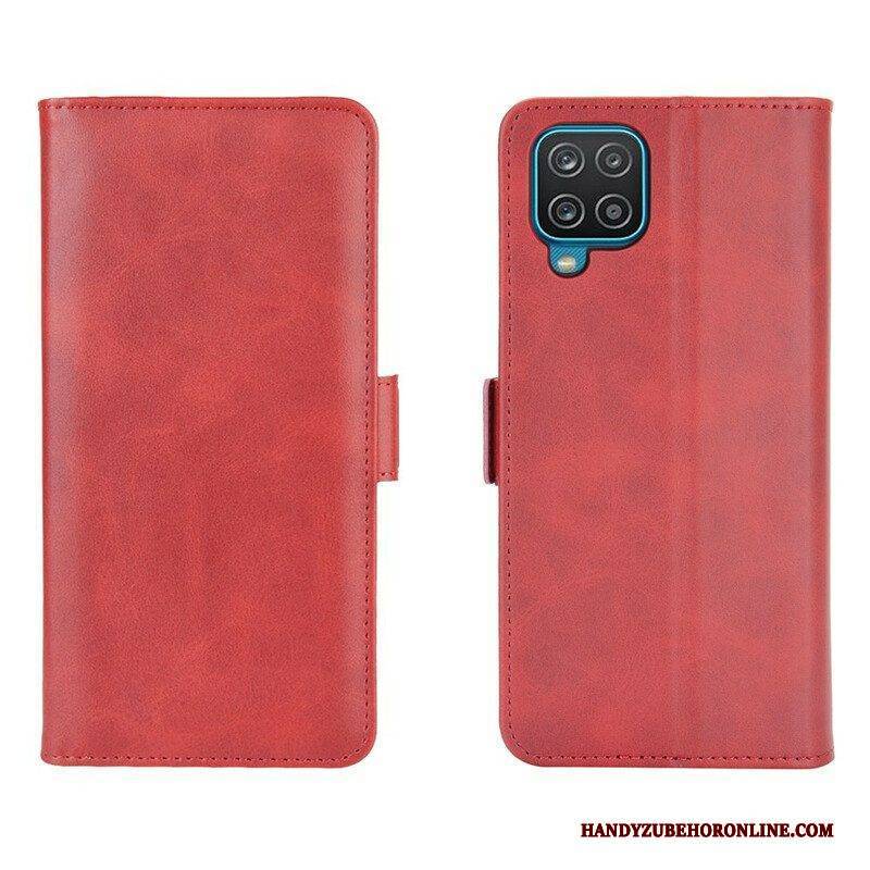 Flip Case Für Samsung Galaxy M12 / A12 Flip Case Doppelte Klappe