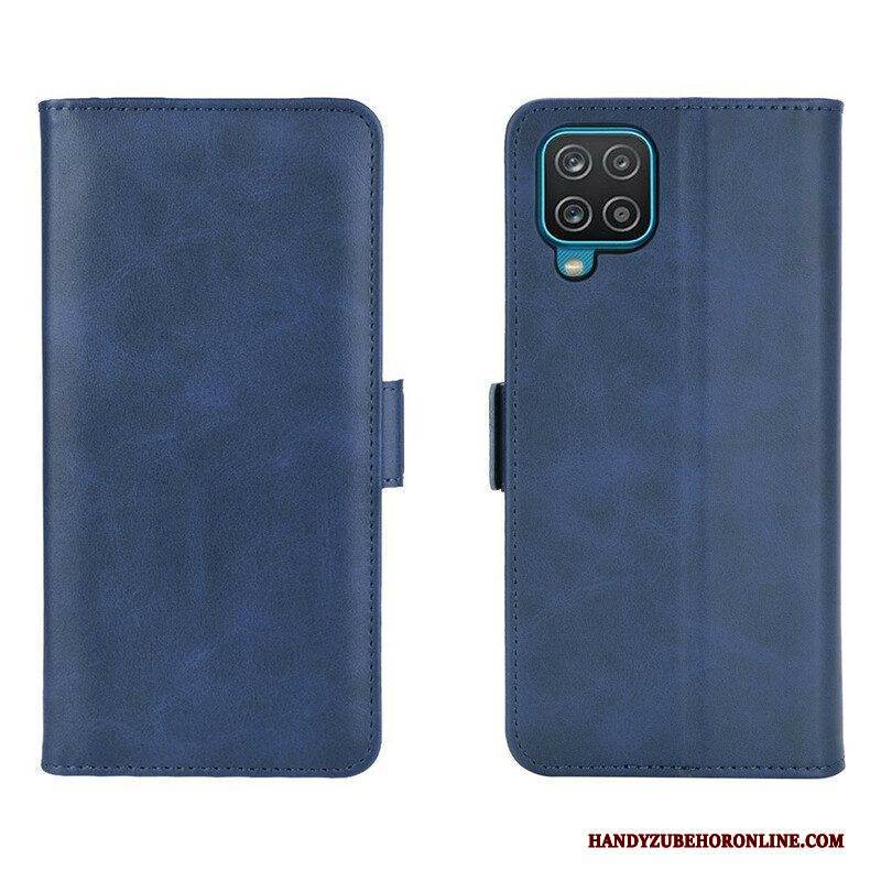 Flip Case Für Samsung Galaxy M12 / A12 Flip Case Doppelte Klappe