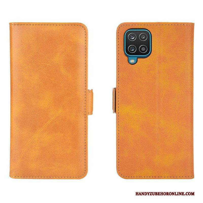 Flip Case Für Samsung Galaxy M12 / A12 Flip Case Doppelte Klappe