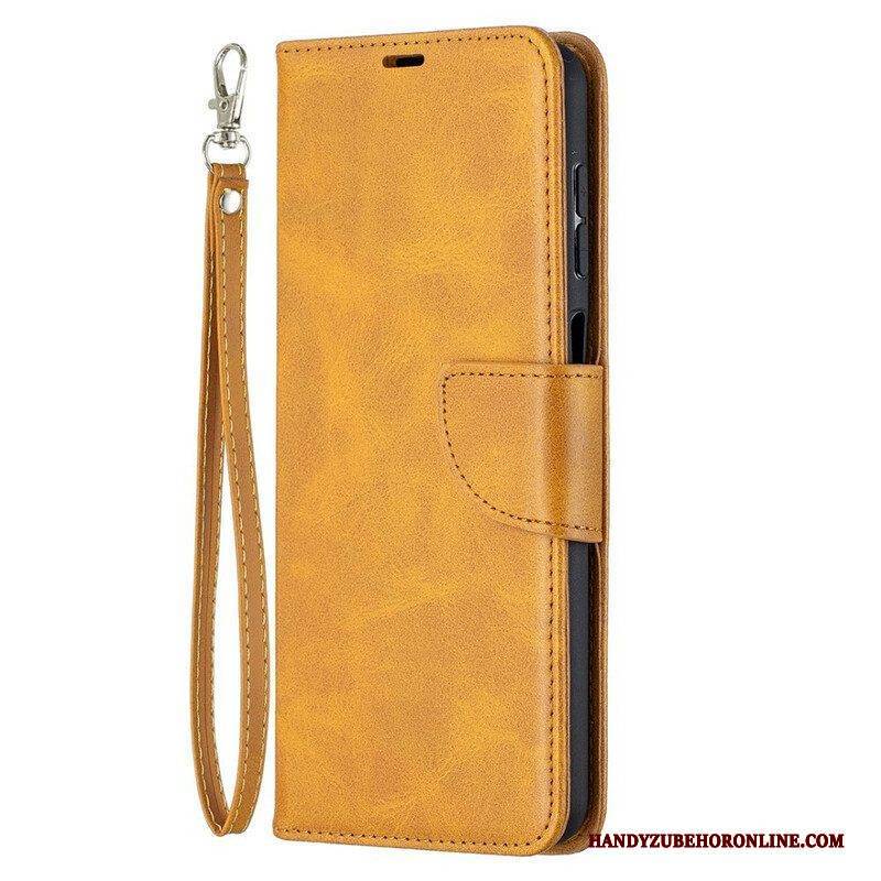 Flip Case Für Samsung Galaxy M12 / A12 Flip Case Glatte Klappe Schräg