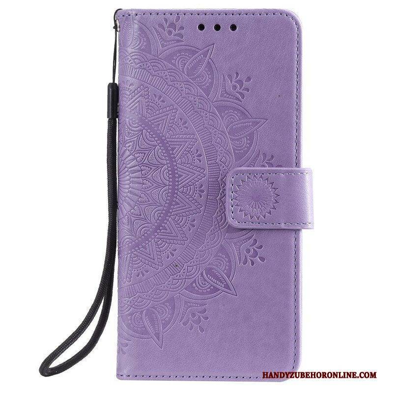 Flip Case Für Samsung Galaxy M12 / A12 Sonnenmandala