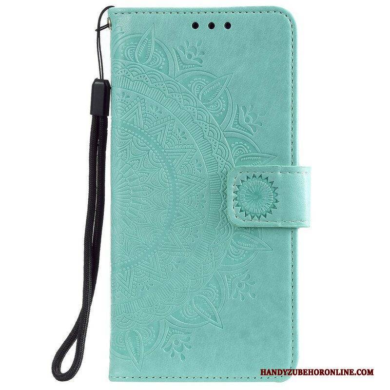 Flip Case Für Samsung Galaxy M12 / A12 Sonnenmandala