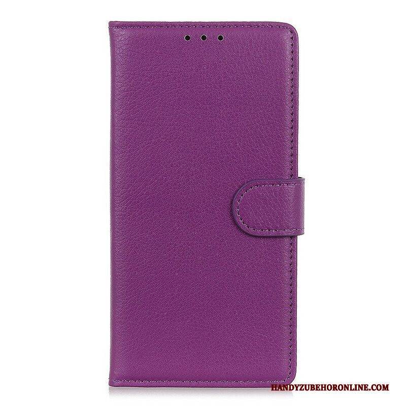 Flip Case Für Samsung Galaxy M12 / A12 Traditionell Litschi