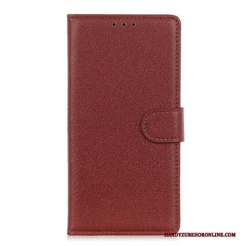 Flip Case Für Samsung Galaxy M12 / A12 Traditionell Litschi