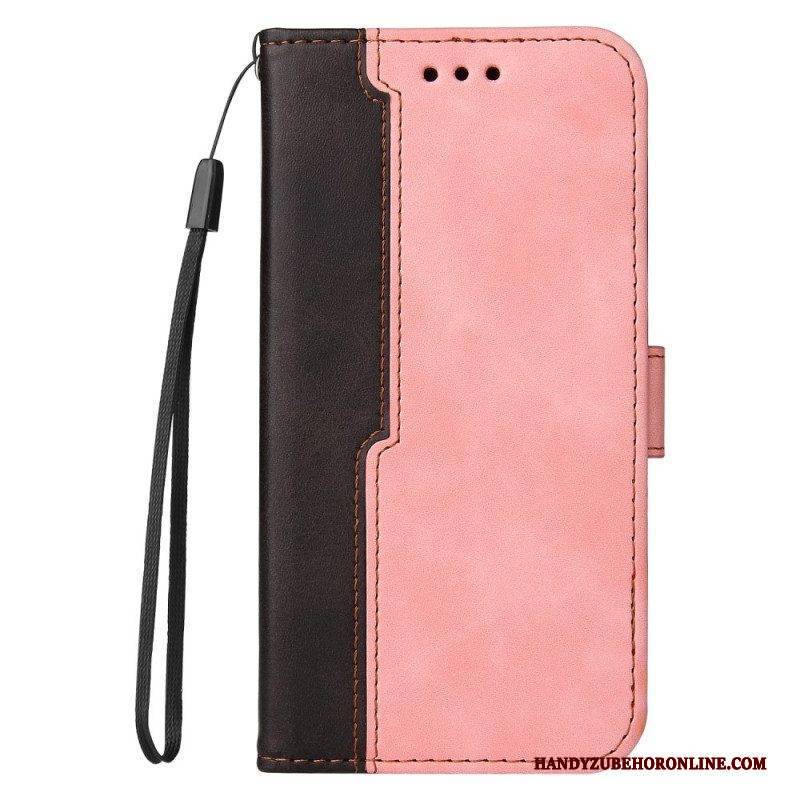 Flip Case Für Samsung Galaxy M12 / A12 Zweifarbig