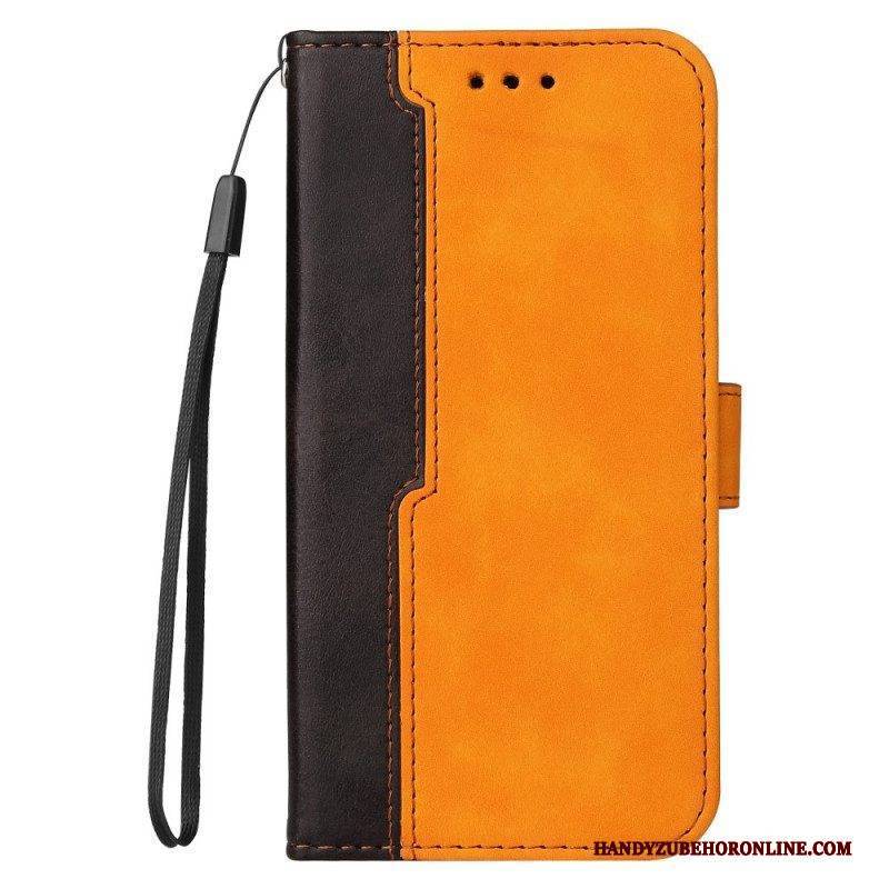 Flip Case Für Samsung Galaxy M12 / A12 Zweifarbig