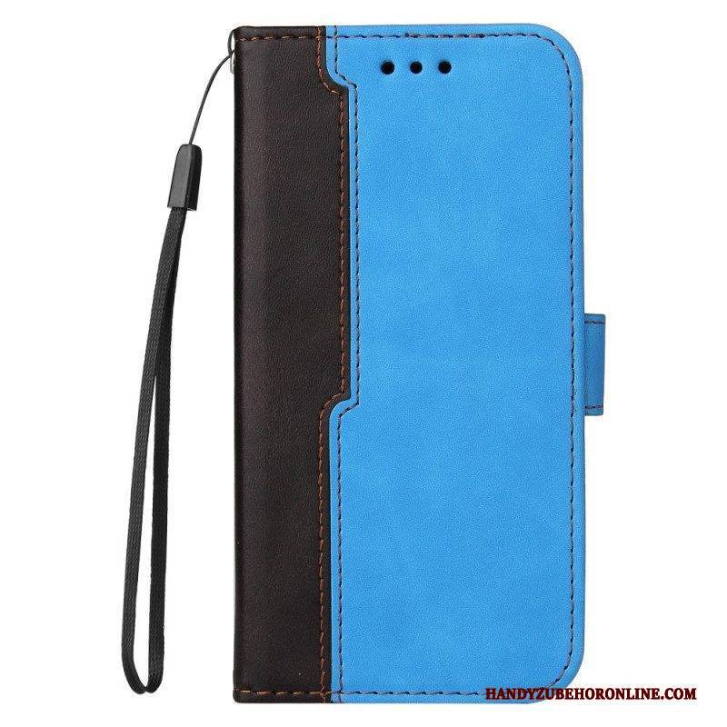 Flip Case Für Samsung Galaxy M12 / A12 Zweifarbig