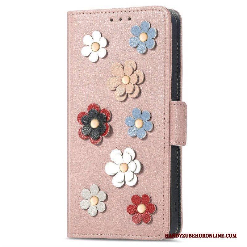 Flip Case Für Samsung Galaxy M13 3d-blumen