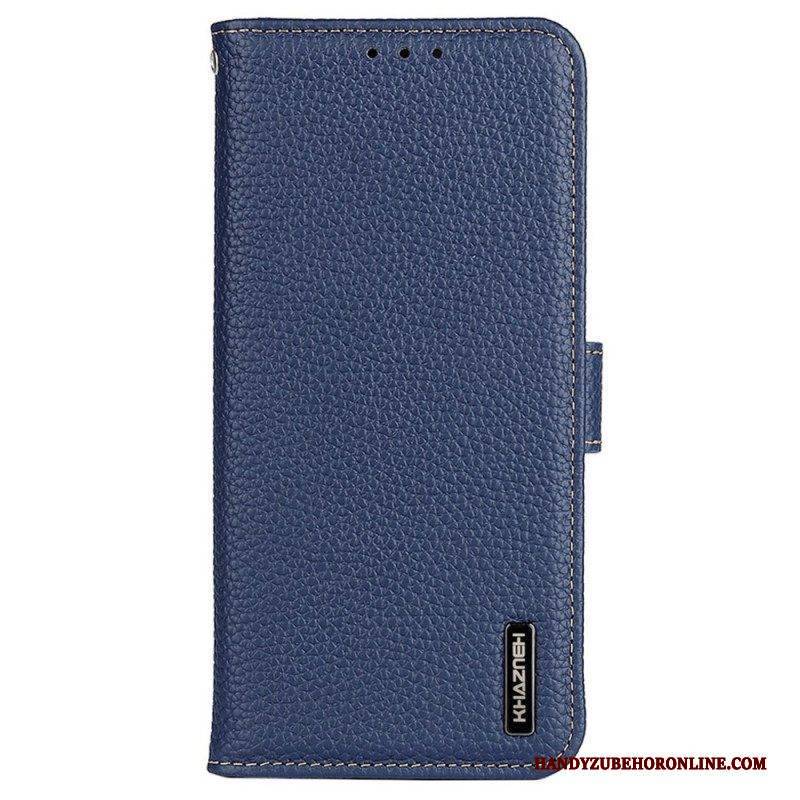 Flip Case Für Samsung Galaxy M13 Khazneh Litschi-leder