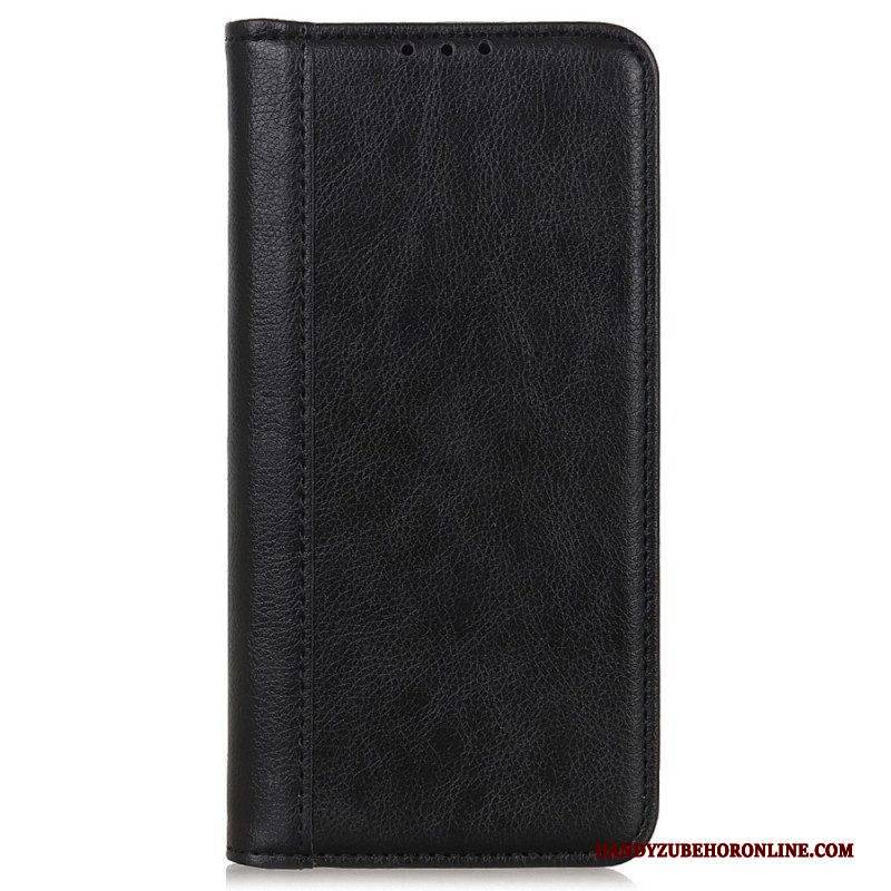 Flip Case Für Samsung Galaxy M13 Litschi-spaltleder