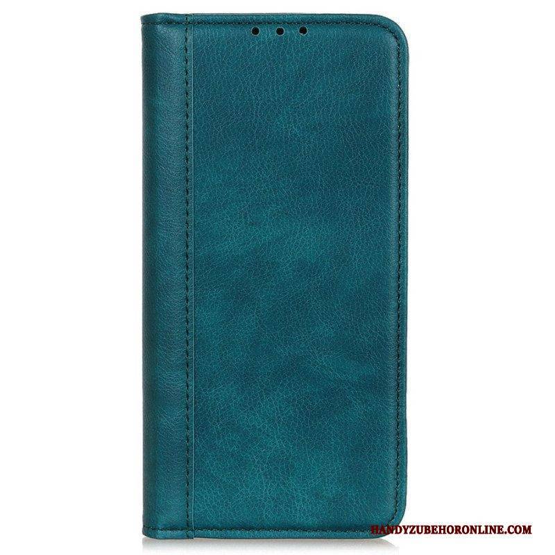 Flip Case Für Samsung Galaxy M13 Litschi-spaltleder