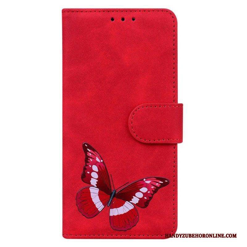 Flip Case Für Samsung Galaxy M13 Schmetterling