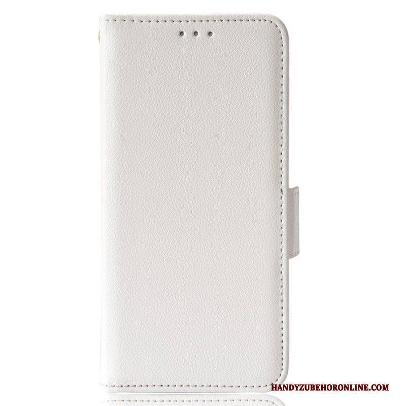 Flip Case Für Samsung Galaxy M13 Ultrafeines Lychee-kunstleder