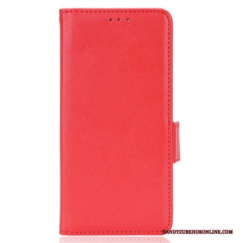 Flip Case Für Samsung Galaxy M13 Ultrafeines Lychee-kunstleder