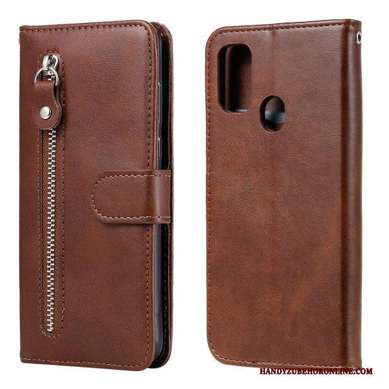 Flip Case Für Samsung Galaxy M21 Vintage Geldbörse