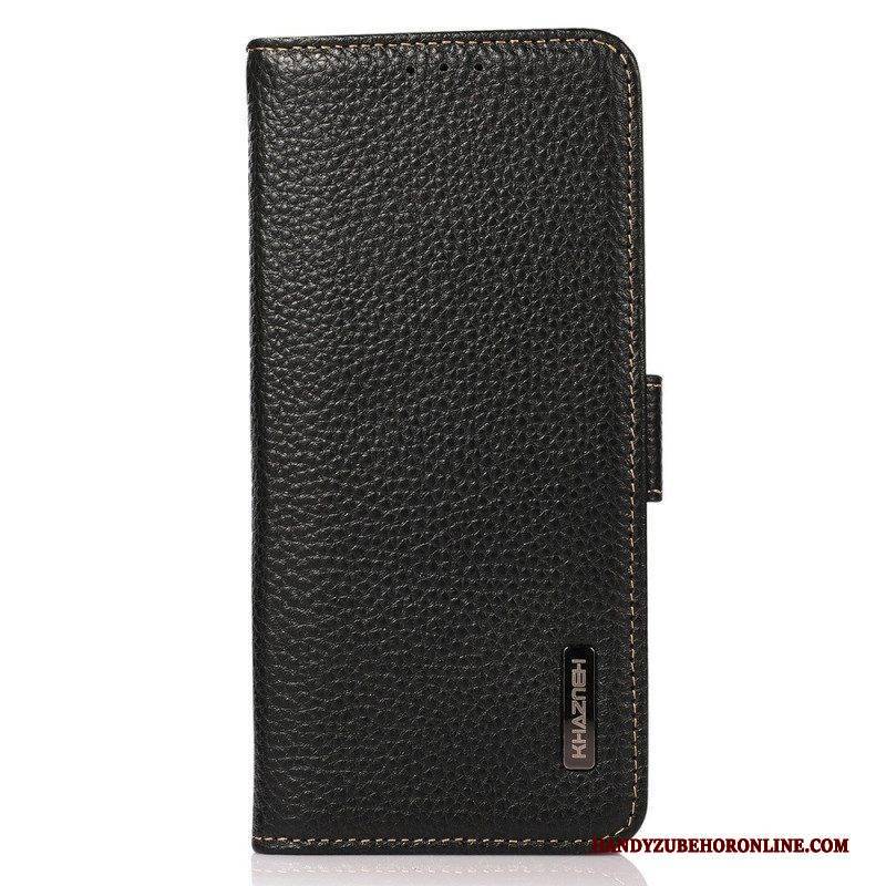 Flip Case Für Samsung Galaxy M23 5G Lychee-leder Khazneh Rfid