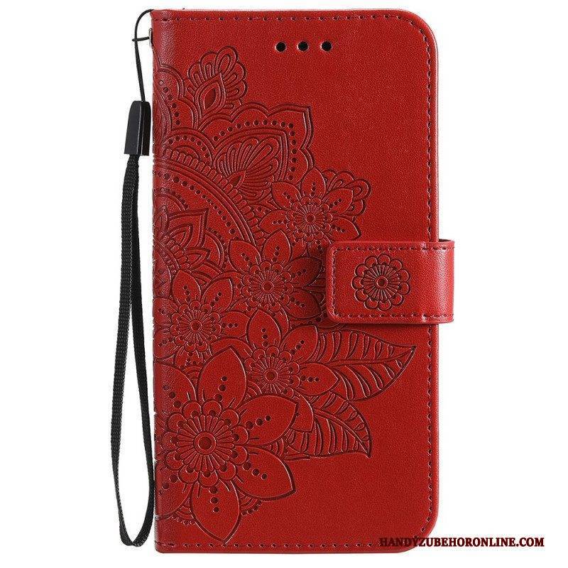 Flip Case Für Samsung Galaxy M32 Blumen-mandala