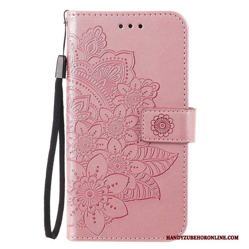 Flip Case Für Samsung Galaxy M32 Blumen-mandala