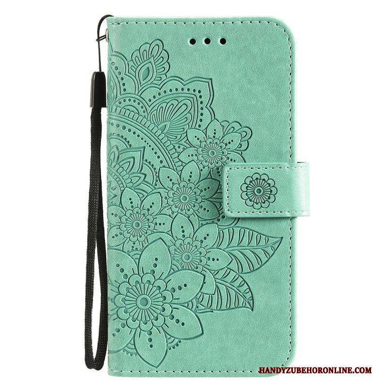 Flip Case Für Samsung Galaxy M32 Blumen-mandala