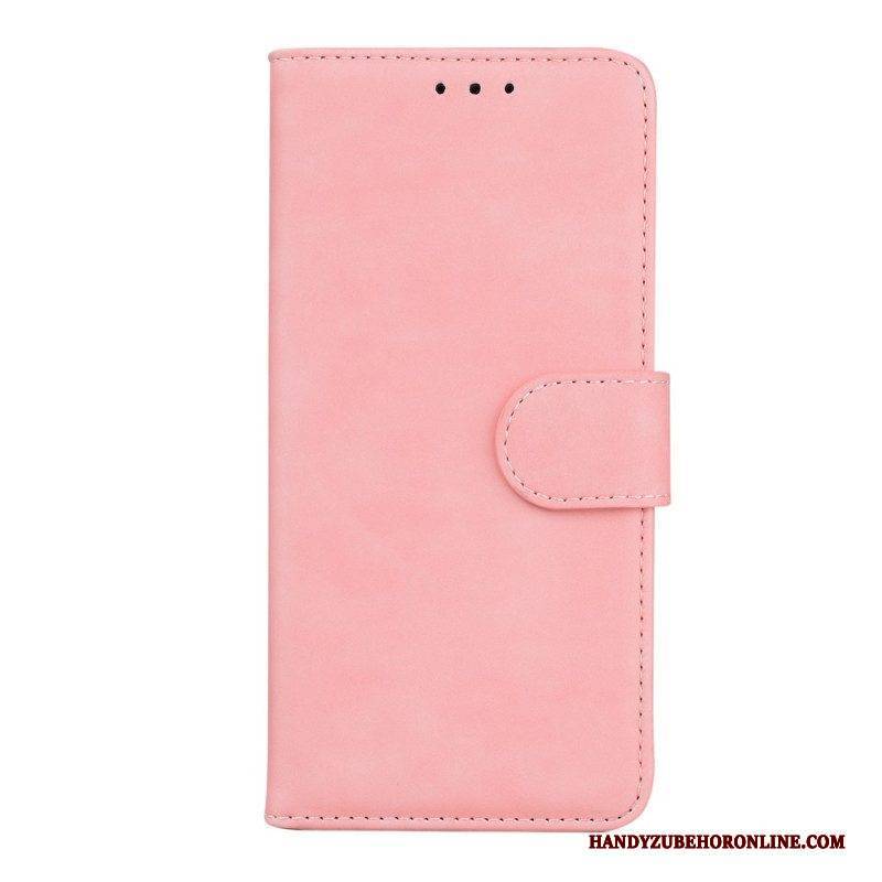 Flip Case Für Samsung Galaxy M32 Einfarbiges Design