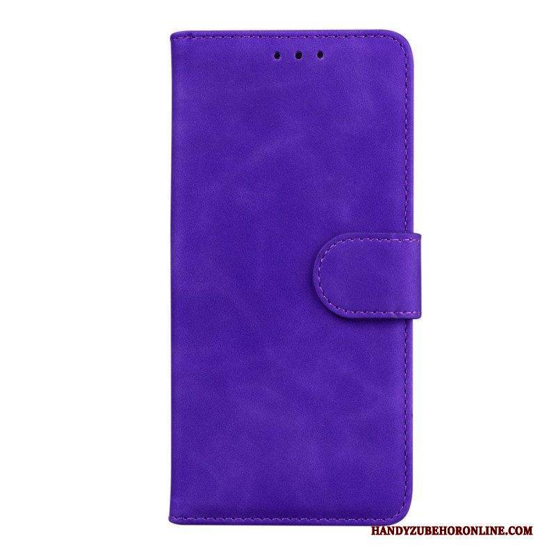 Flip Case Für Samsung Galaxy M32 Einfarbiges Design