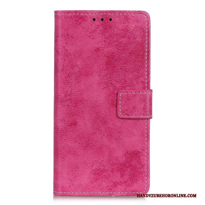 Flip Case Für Samsung Galaxy M32 Vintage-kunstleder