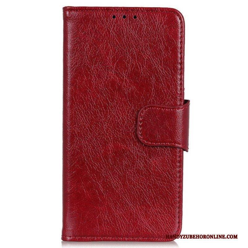 Flip Case Für Samsung Galaxy M33 5G Echtes Nappaleder