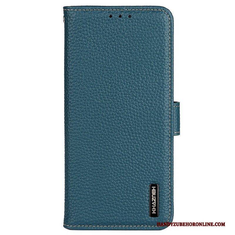 Flip Case Für Samsung Galaxy M33 5G Khazneh Litschi-leder