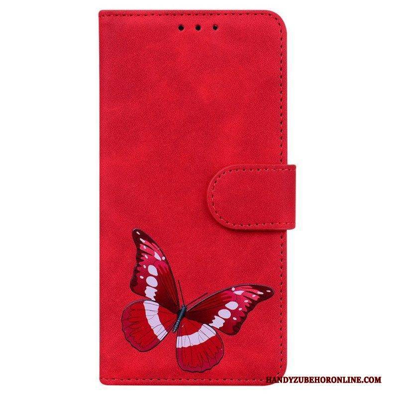 Flip Case Für Samsung Galaxy M33 5G Schmetterling