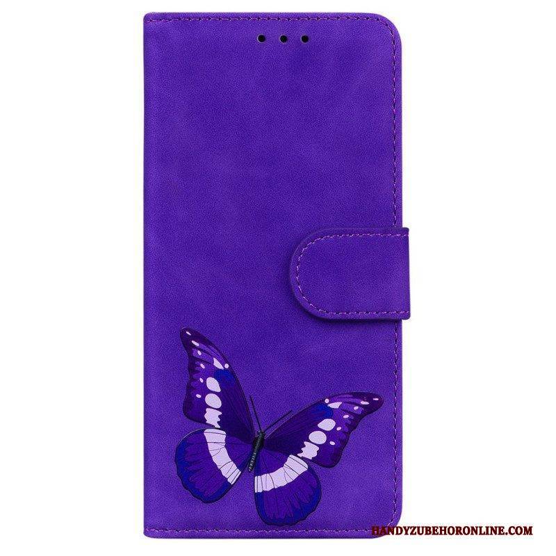 Flip Case Für Samsung Galaxy M33 5G Schmetterling