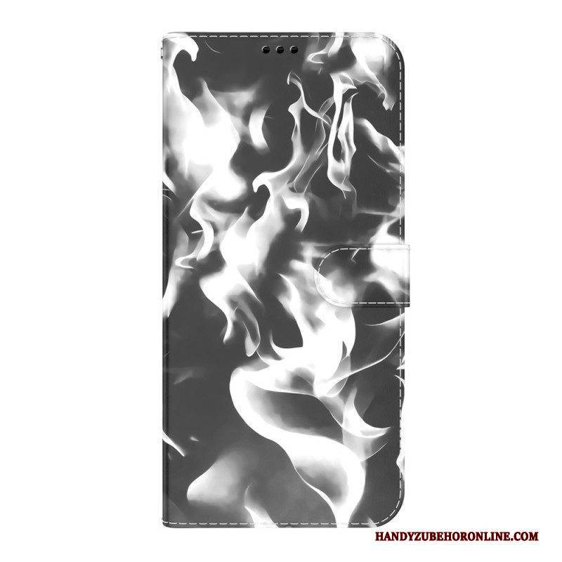 Flip Case Für Samsung Galaxy M52 5G Flammen