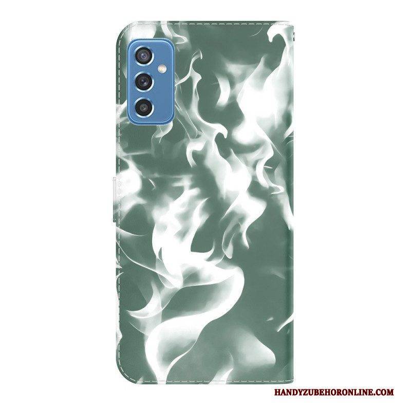 Flip Case Für Samsung Galaxy M52 5G Flammen