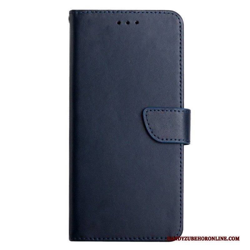 Flip Case Für Samsung Galaxy M53 5G Echtes Nappaleder