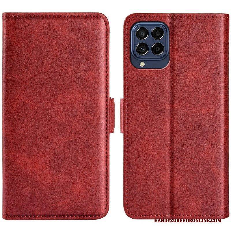 Flip Case Für Samsung Galaxy M53 5G Flip Case Doppelte Klappe