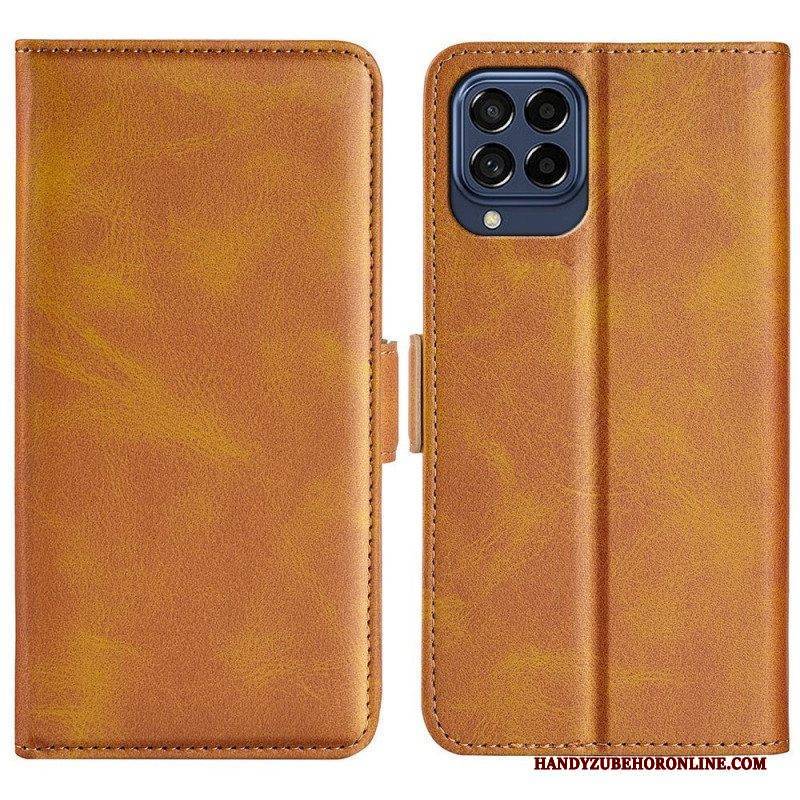 Flip Case Für Samsung Galaxy M53 5G Flip Case Doppelte Klappe